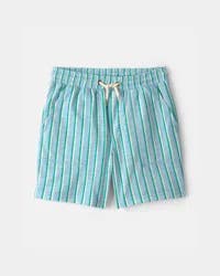 Carters Boys Striped Shorts - Blue Blue 4