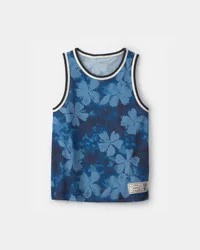Oshkosh Boys Floral Mesh Muscle Tank - Blue Blue 6
