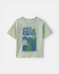Oshkosh Boys 'Costa Rica' Beach Graphic Tee - Green Green 5