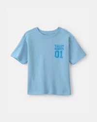 Carters Boys Varsity French Terry Graphic Tee - Blue Blue 4