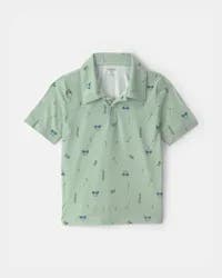 Oshkosh Boys Golf Active Polo Shirt - Green Green 8