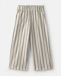 Carters Girls Striped Pants - Black/Ivory Black/Ivory 4