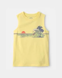Carters Boys Beach Graphic Tank - Yellow Yellow L