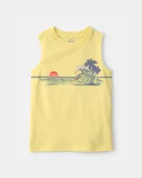 Carters Boys Beach Graphic Tank - Yellow Yellow L