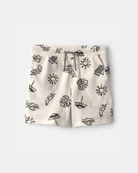 Carters Boys Beach Pocket Shorts - Black/Ivory Black/Ivory 5
