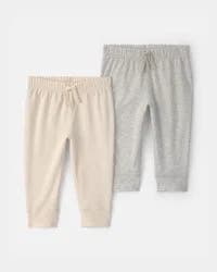 Carters Baby 2-Pack Pants - Ivory/Grey Ivory/Grey PRE