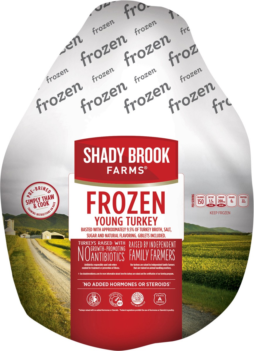 slide 7 of 8, Shady Brook Farms Frozen Whole Turkey, 20-24 lbs., 1 ct