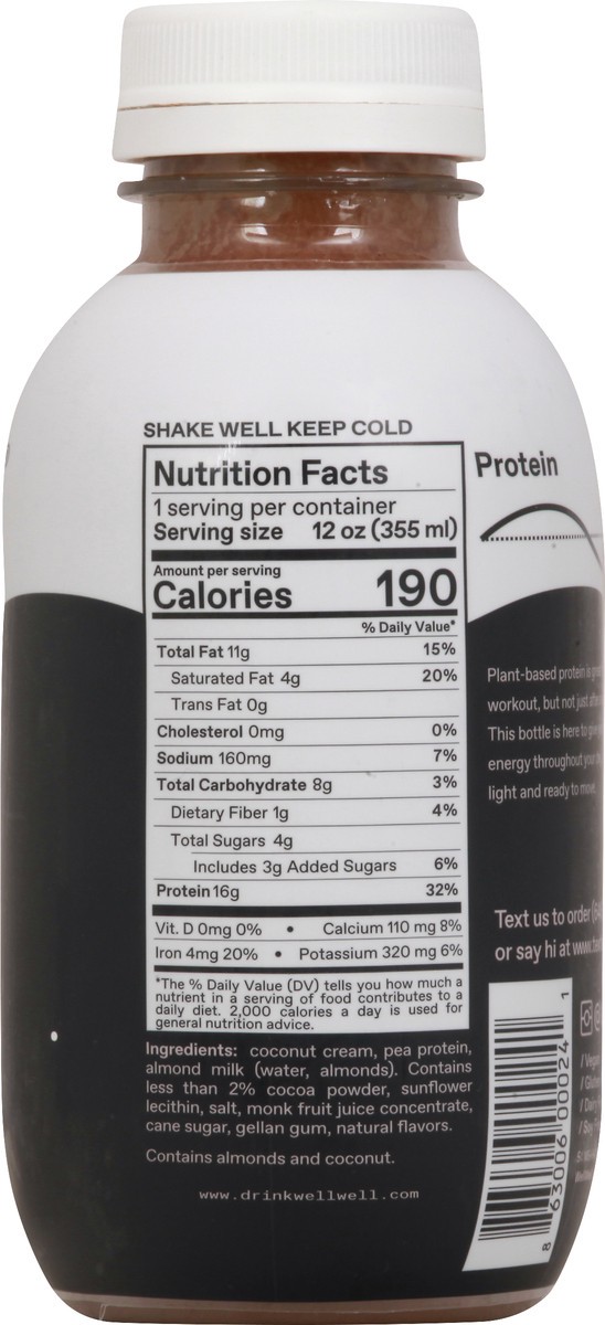 slide 3 of 7, Wellwell Juice Protein Raw Cacao 12 Oz, 12 oz