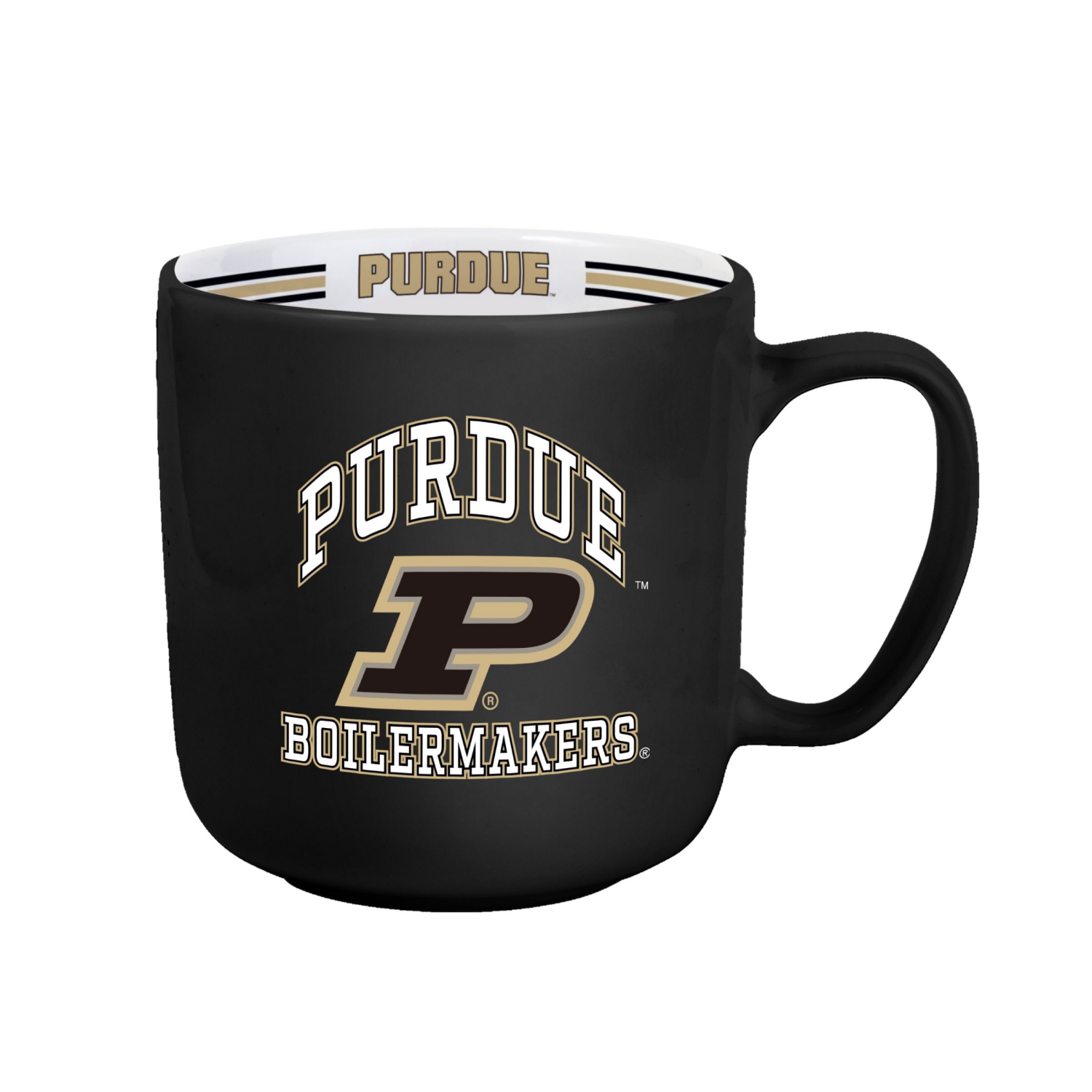 slide 1 of 1, Purdue 15oz Stripe Mug, 15 oz