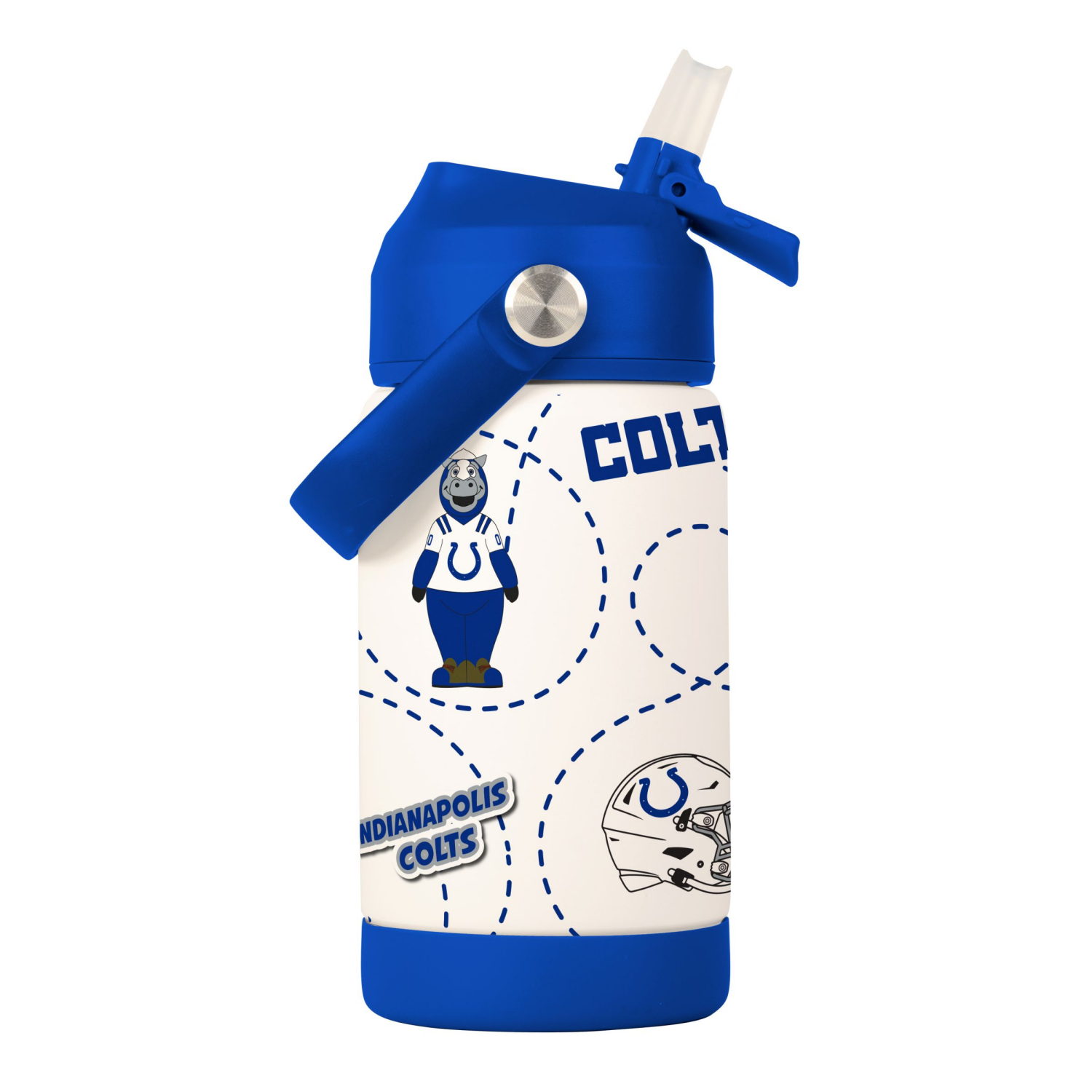 slide 3 of 3, Colts Kids Mascot 12oz Bottle, 12 oz