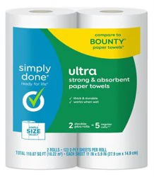 Simply Done Ultra Strong Paper Towels - Simple Size Select