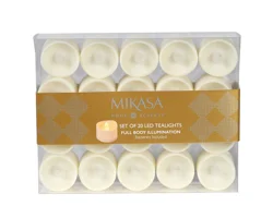 Mikasa Mkh S20 Wavy Led Plastic Tealite - Ivory