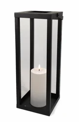 Elements Black Wire LED Metal Lantern