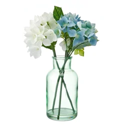 Elements HYD Vase Plastic Artificial Greenery 14 inch Green Blue