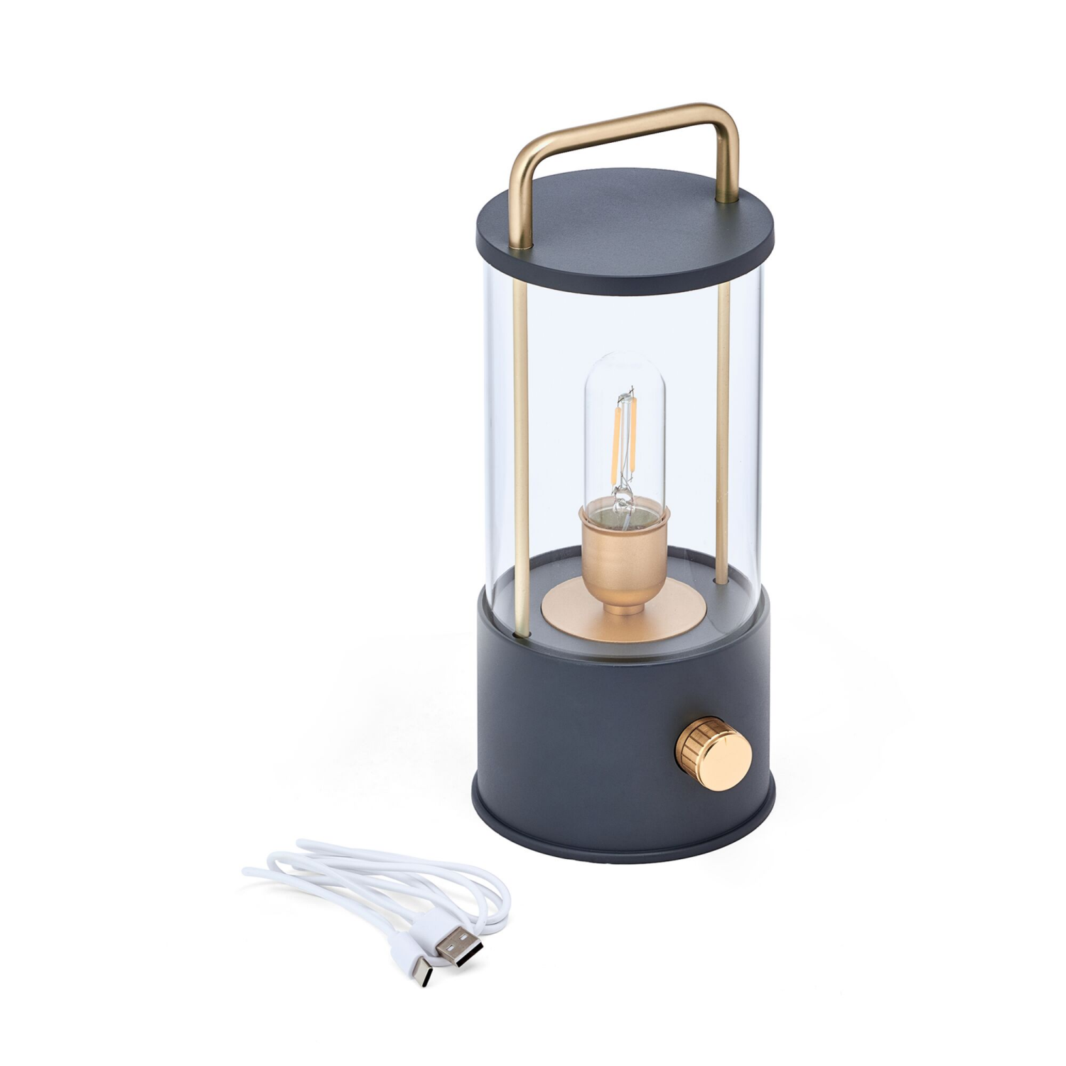 slide 1 of 2, Elements LED Rechargeable Lantern 10 Inch Black, 1 ct