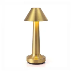 Elements Gold 9.2 In Mini Led Recharge Metal Lamp