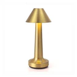 Elements Gold 9.2 In Mini Led Recharge Metal Lamp