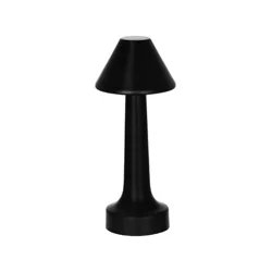 Elements Black 9.2 In Mini Led Recharge Metal Lamp