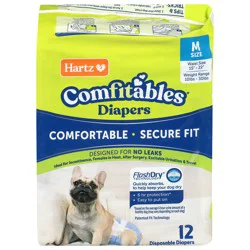 Hartz Comfitables Dog Diapers Size M - 12 ct