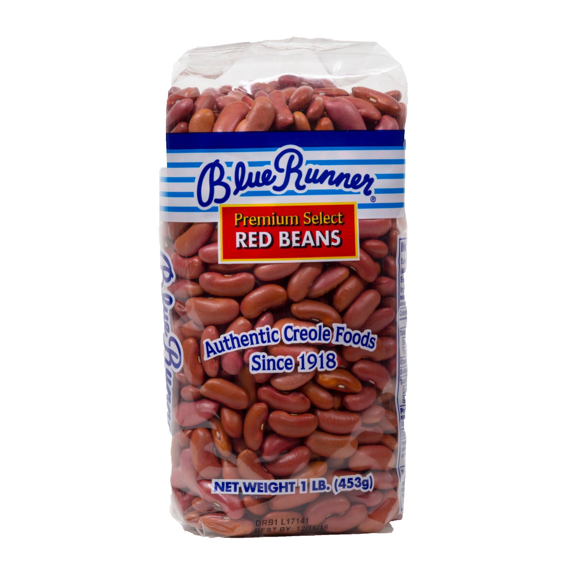 slide 1 of 1, Blue Runner Premium Red Beans, 16 oz