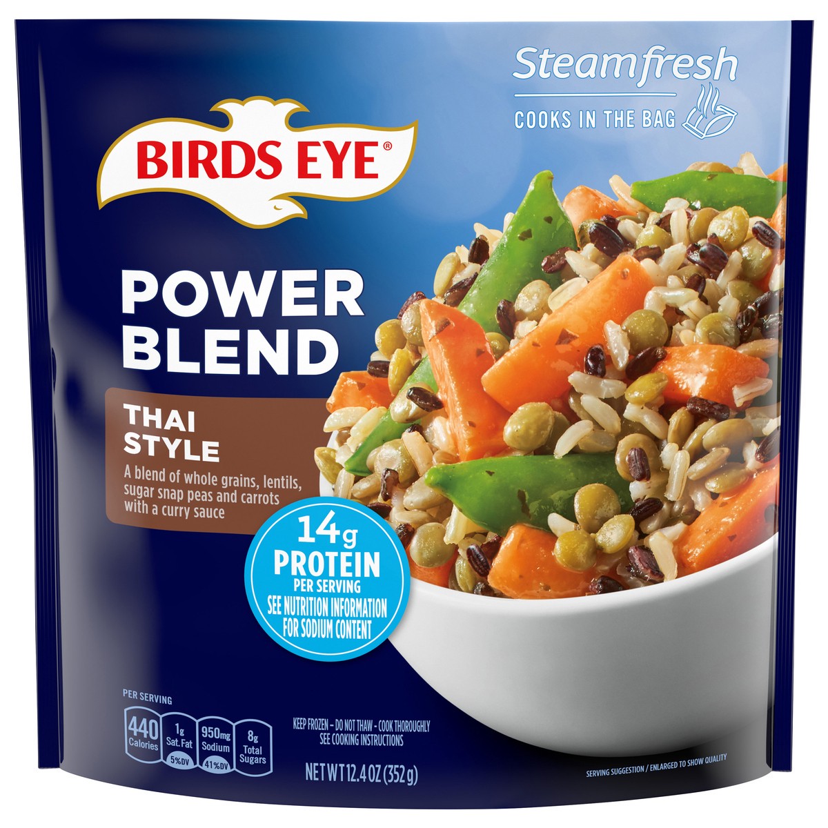 slide 1 of 5, Birds Eye Thai Style Power Blend 12.4 oz, 12.4 oz