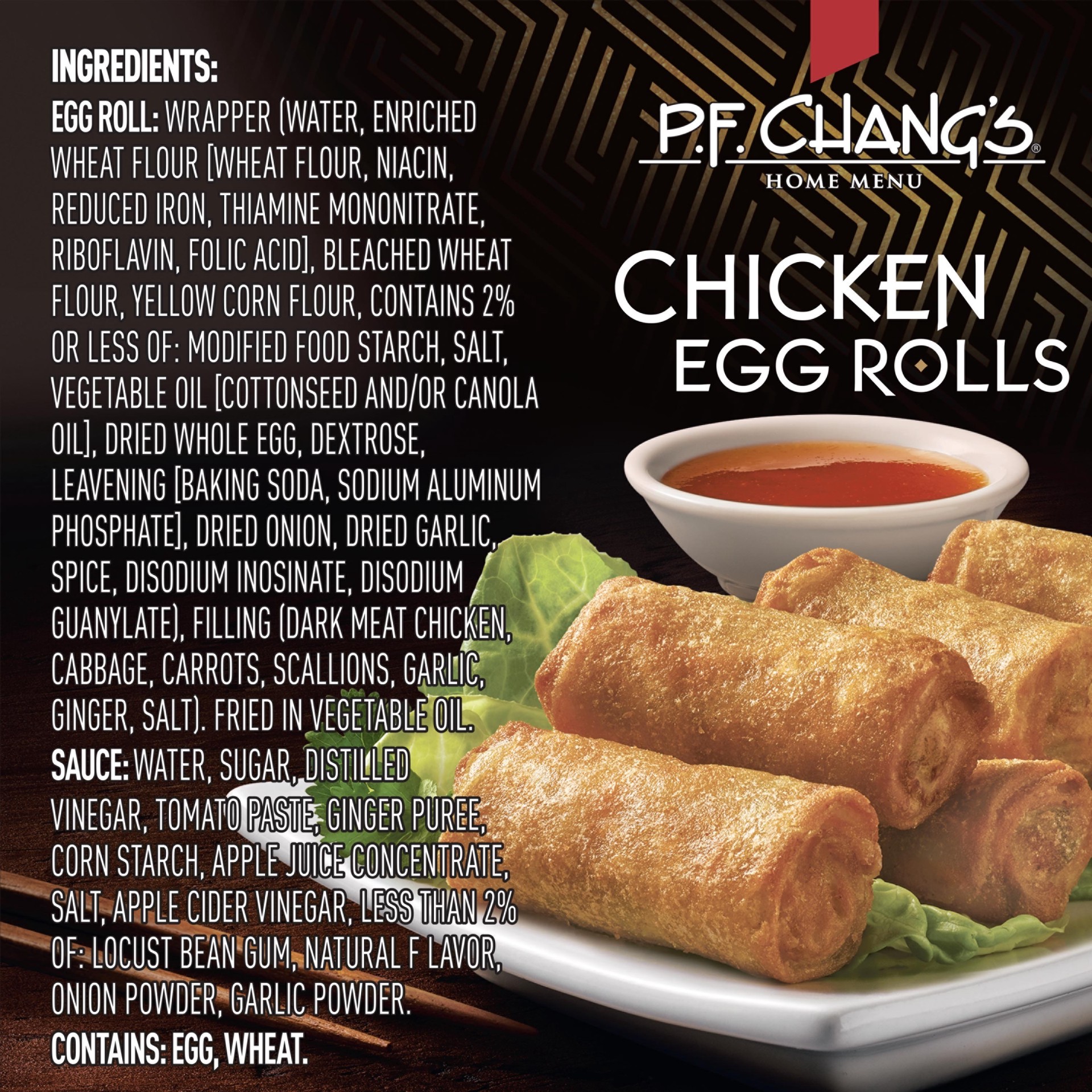 slide 3 of 5, P.F. Chang's Home Menu Chicken Egg Rolls 8.8 oz, 8.8 oz
