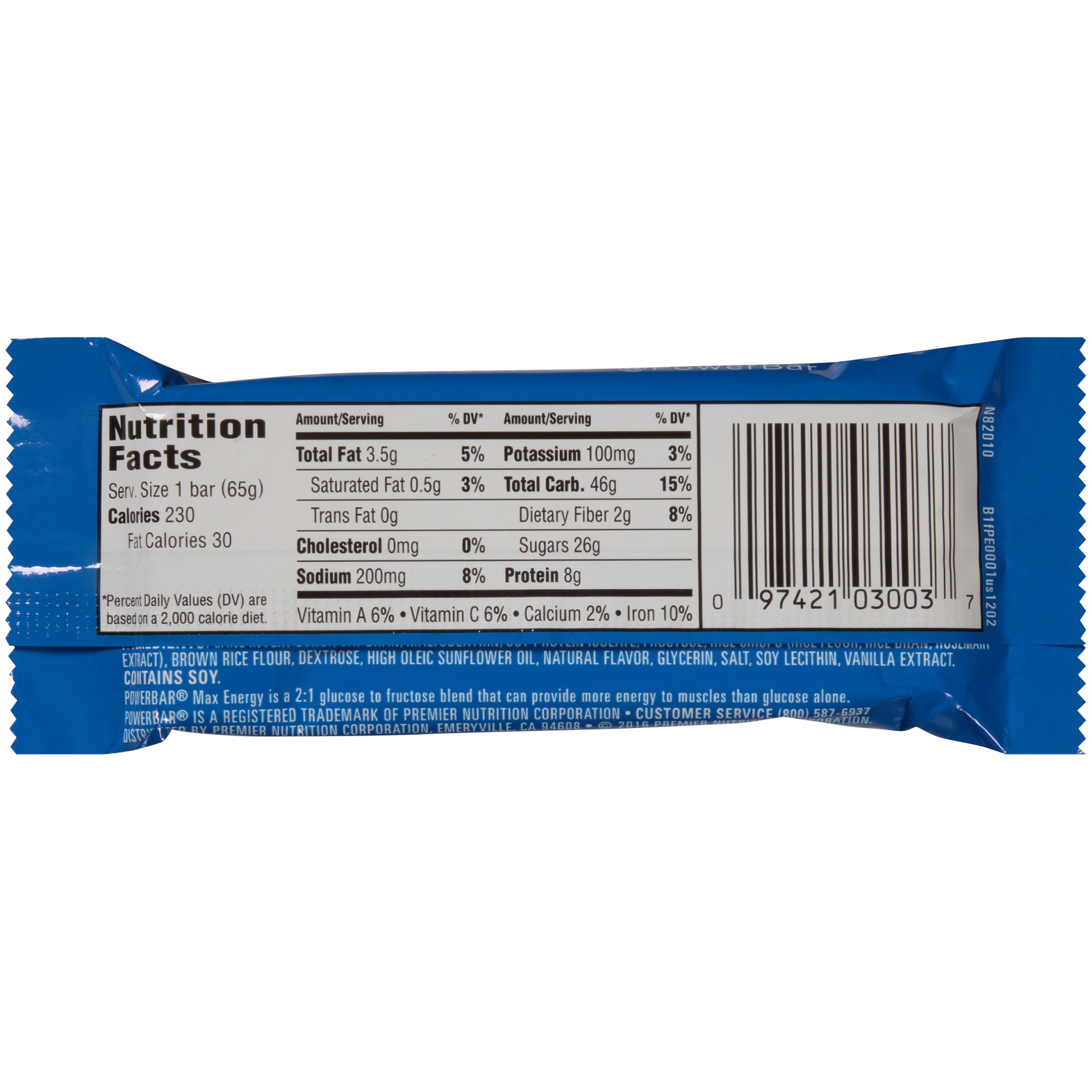 slide 4 of 6, PowerBar Vanilla Crisp Performance Energy Bar, 2.29 oz