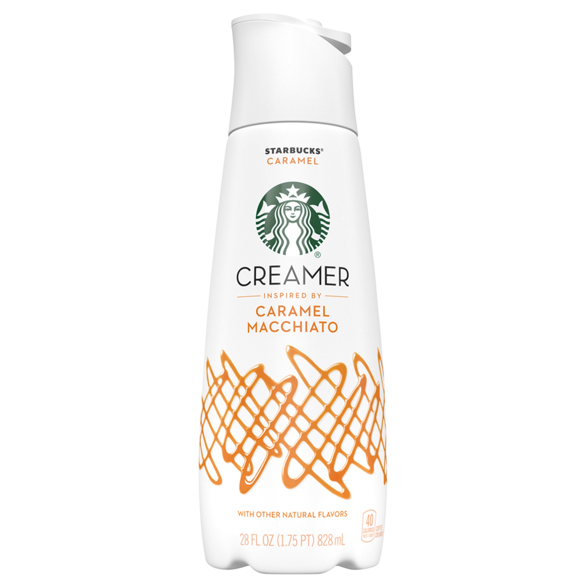 slide 1 of 3, Starbucks Liquid Coffee Creamer, Caramel Flavored Creamer, 28 oz