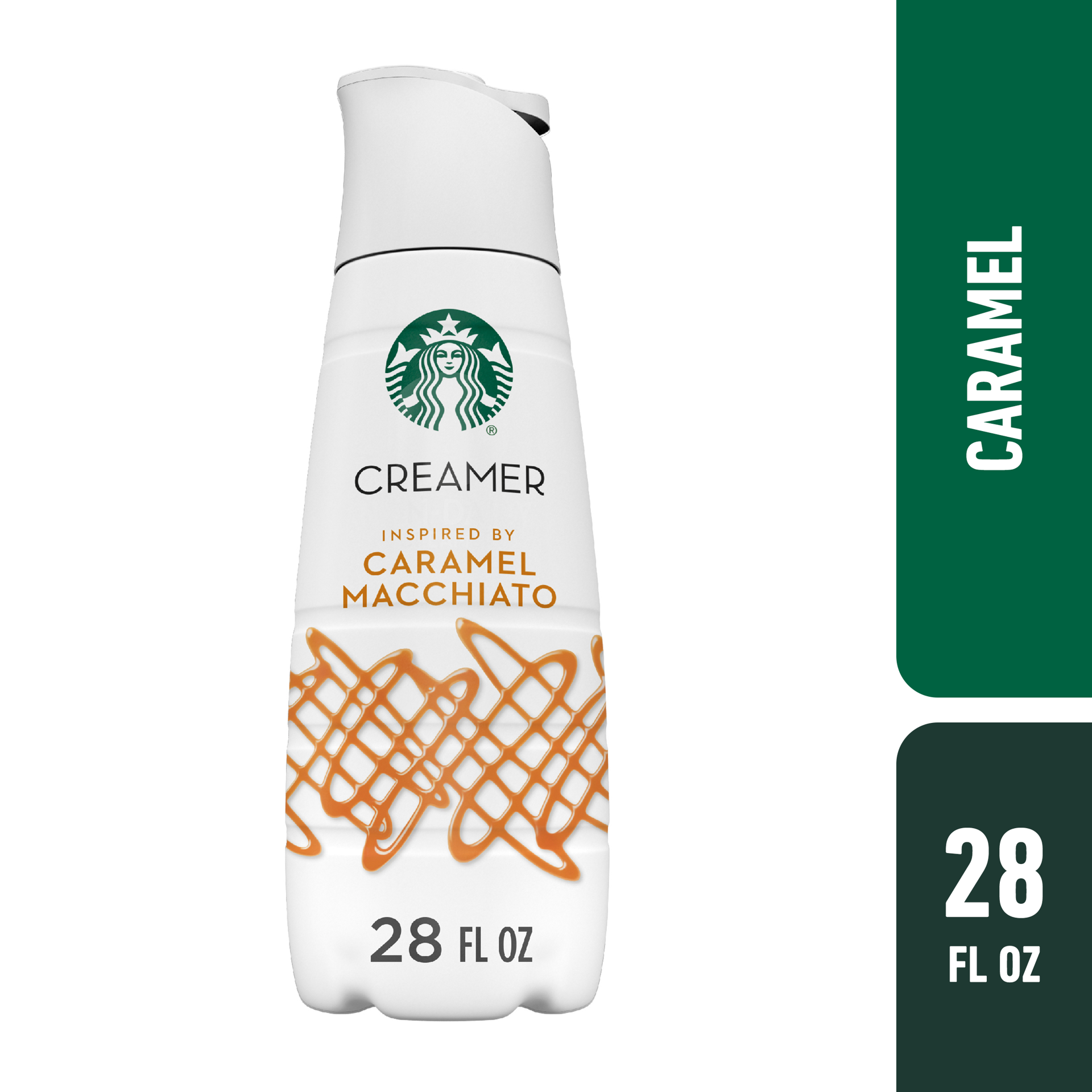 slide 1 of 3, Starbucks Caramel Flavored Coffee Creamer, Inspired by Caramel Macchiato, 28 fl oz, 28 oz