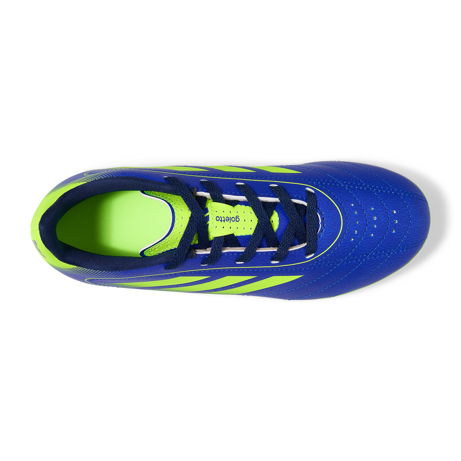 slide 4 of 4, Adidas Kids Goletto IX Soccer Cleats, Blue/Yellow, Size 4, Size 4