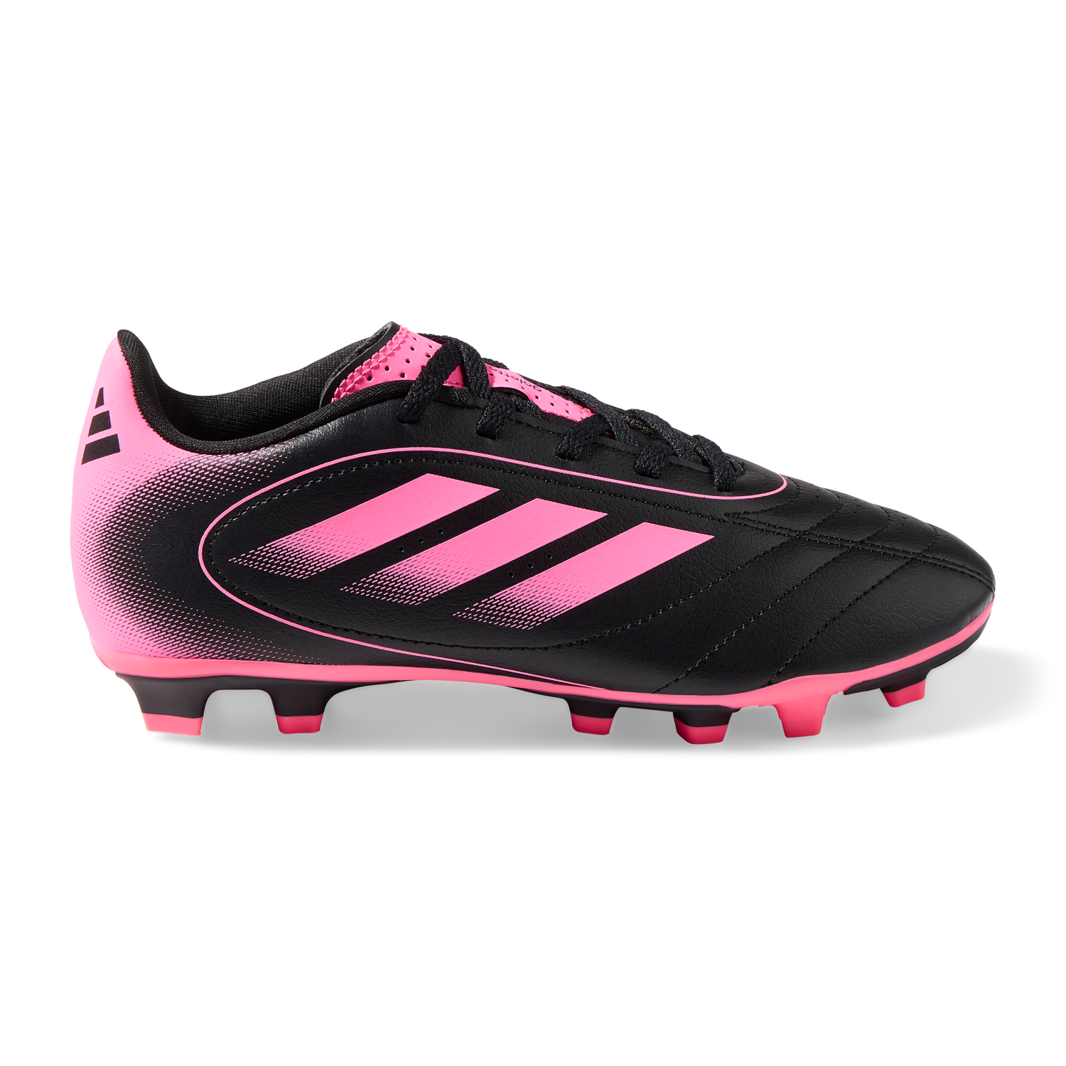 slide 3 of 4, Adidas Kids Goletto IX Soccer Cleats, Black/Pink, Size 2, Size 2