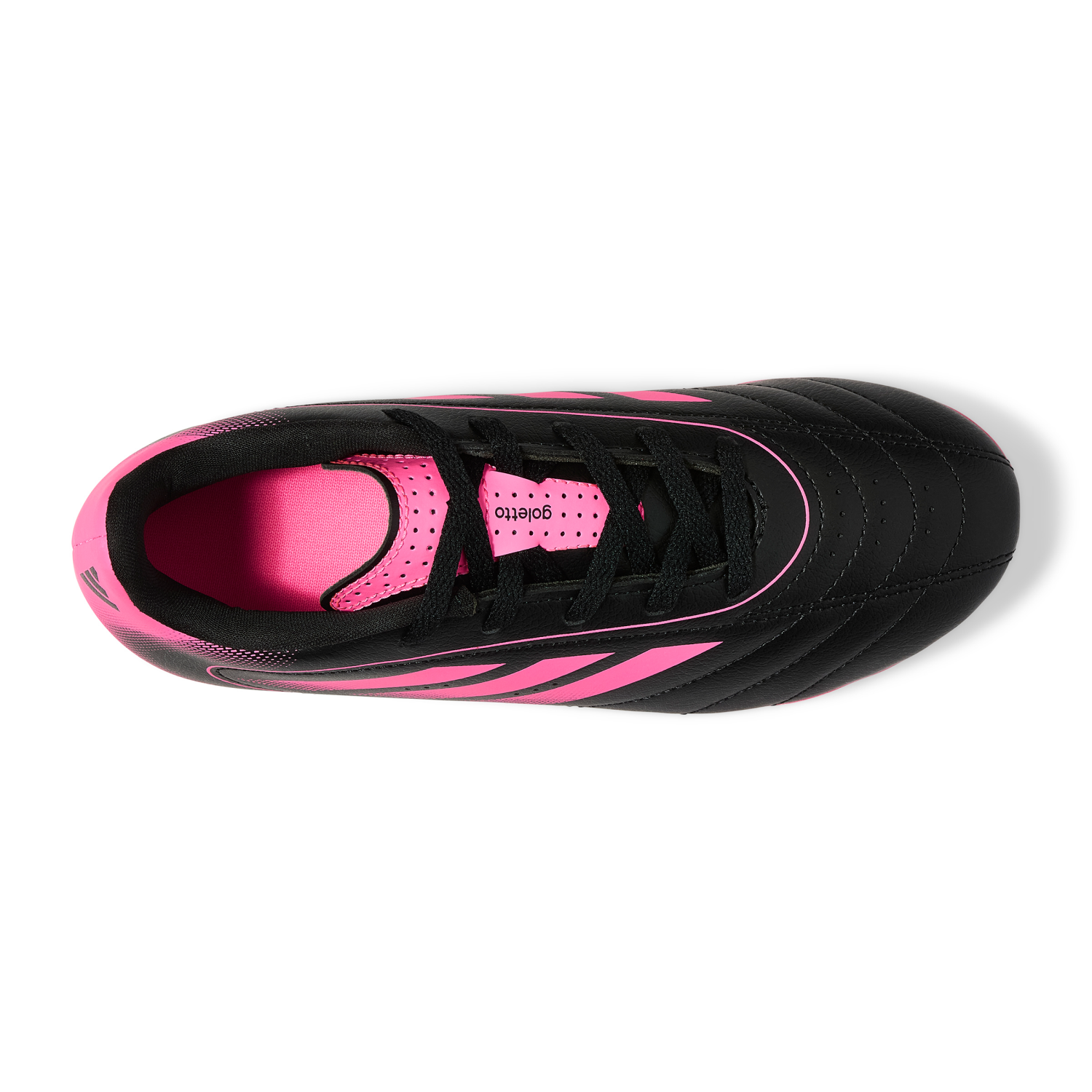 slide 4 of 4, Adidas Kids Goletto IX Soccer Cleats, Black/Pink, Size 13K, 1 ct