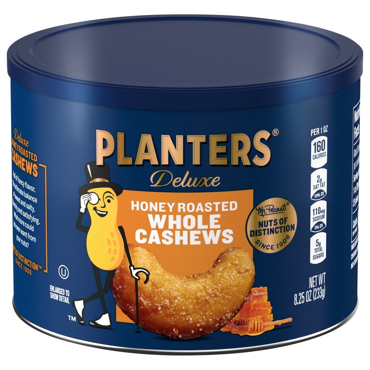 slide 1 of 1, Planters Deluxe Whole Honey Roasted Cashews 8.25 oz, 8.25 oz