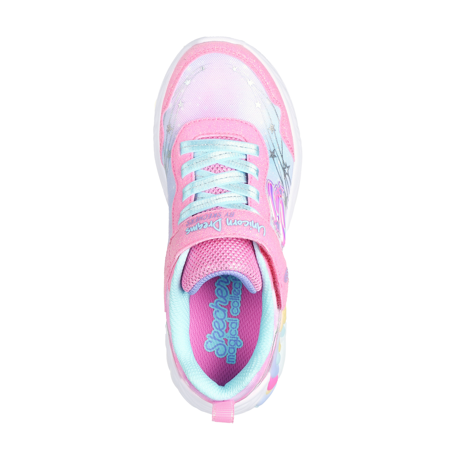 slide 4 of 4, Skechers Girls' Unicorn Dreams Athletic Shoes, Pink, Size 12, 1 ct