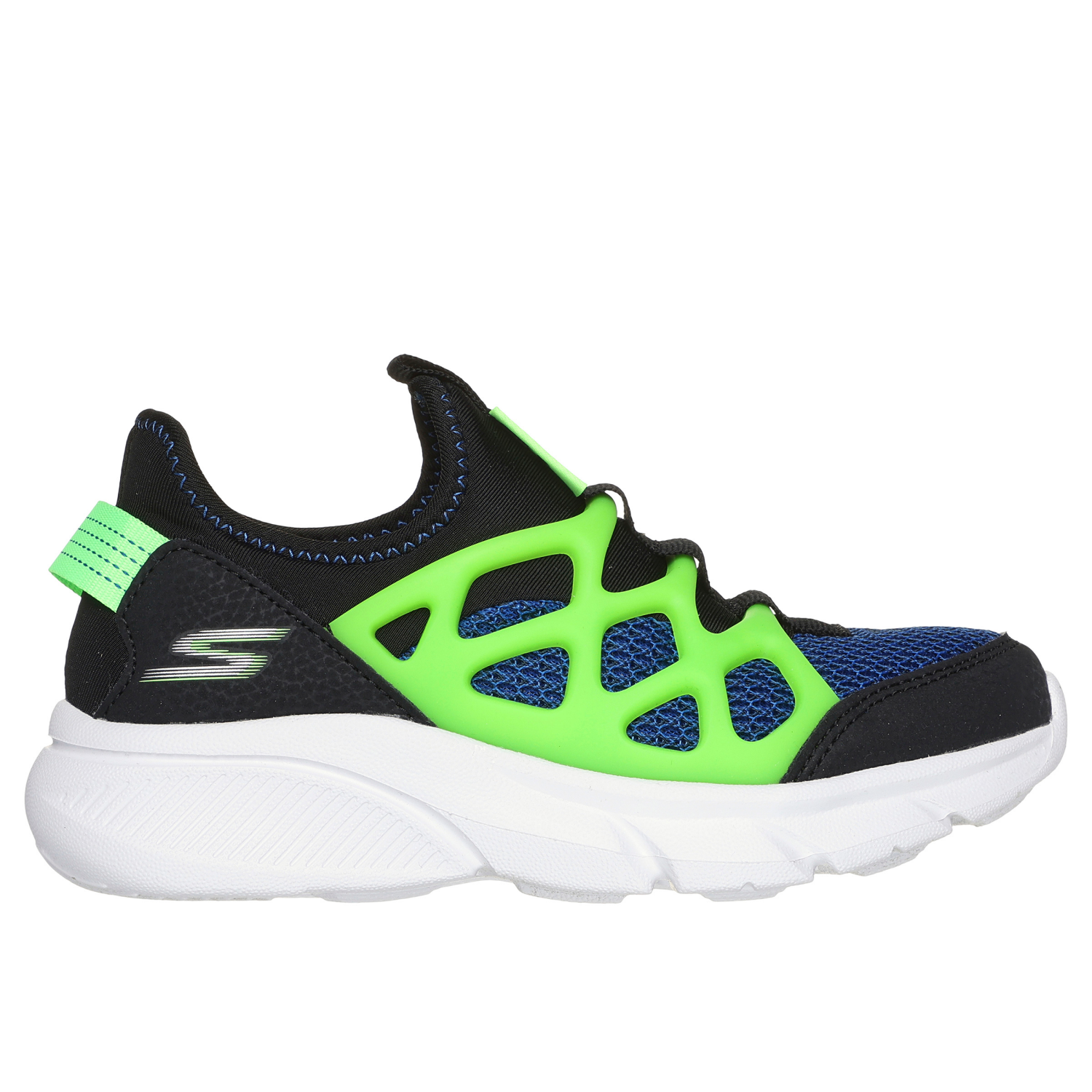 slide 4 of 5, Skechers Boys' Skech Faster Athletic Shoes, Blue, Size 4, 1 ct