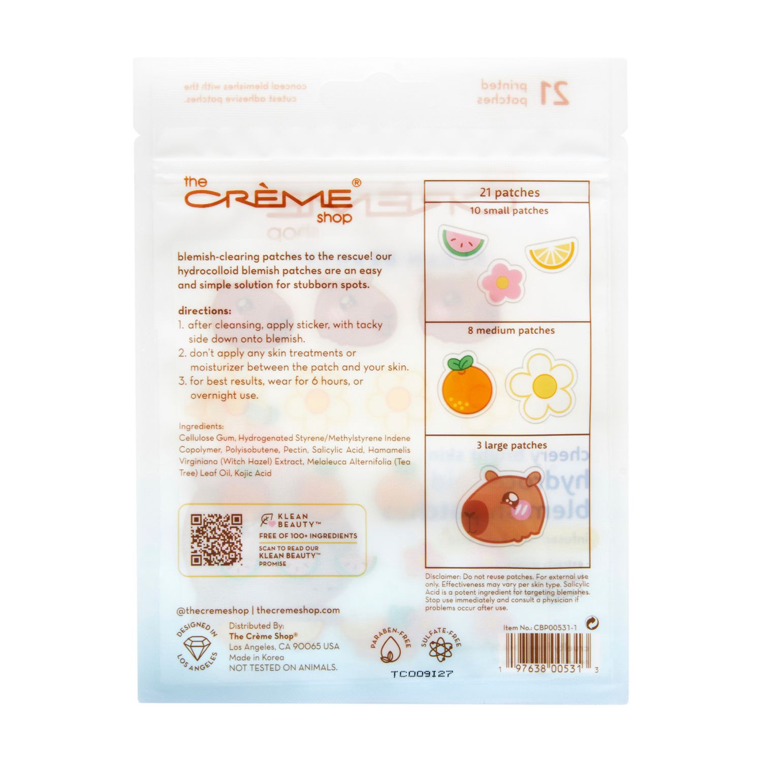 slide 2 of 3, The Crème Shop Hydrocolloid Blemish Patches 0.14 oz, 1 ct