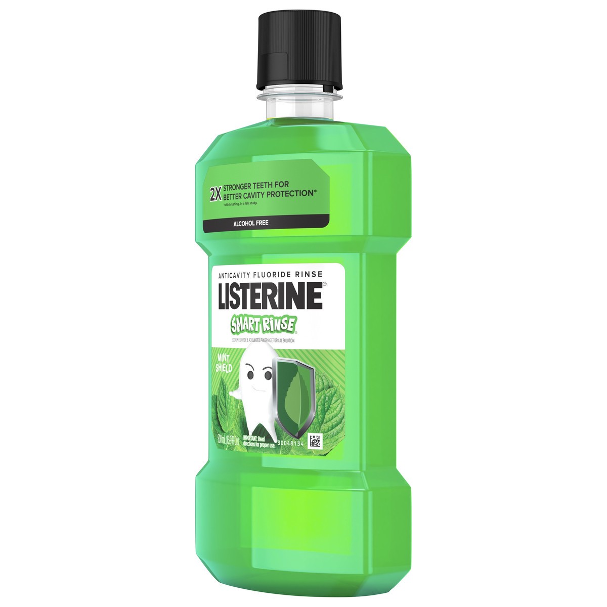 slide 5 of 7, Listerine Smart Rinse Kids Alcohol-Free Anticavity Sodium Fluoride Mouthwash, ADA Accepted Oral Rinse for Dental Cavity Protection, Mint Shield Flavor for Children's Oral Care, 500 mL, 500 ml