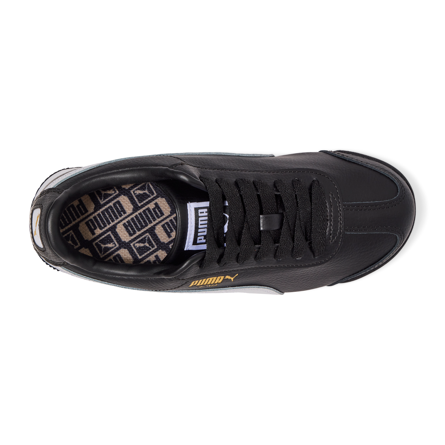 slide 6 of 6, Puma Boys Roma 24 Shoe, Black, Size 4, Size 4