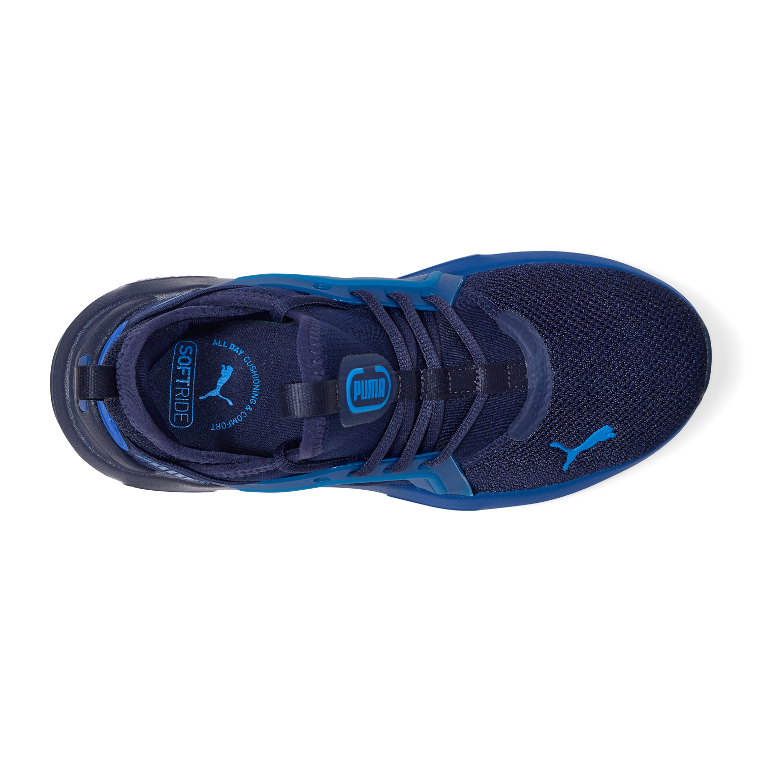 slide 6 of 6, Puma Boys Softride Enzo 5 Shoe, Navy, Size 4, Size 4