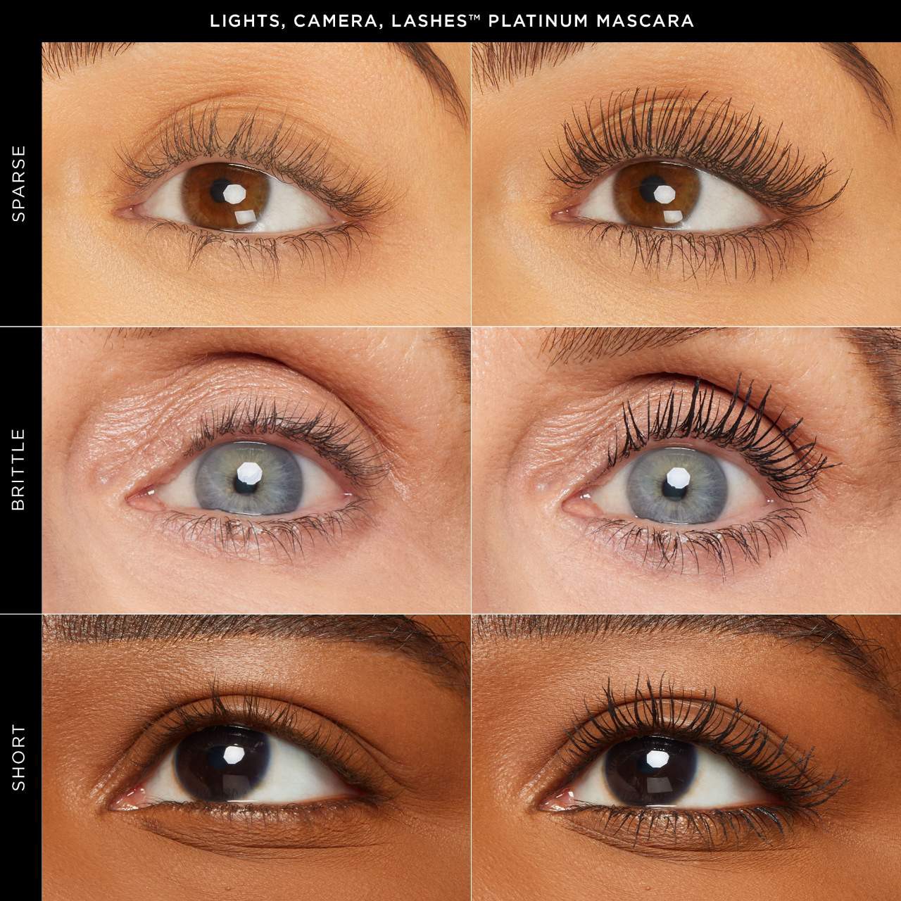 slide 2 of 10, tarte lights, camera, lashes™ 4-in-1 volumizing & conditioning platinum mascara Black, 