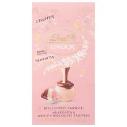 Lindt Lindor White Chocolate Neapolitan Truffles - 0.8 oz