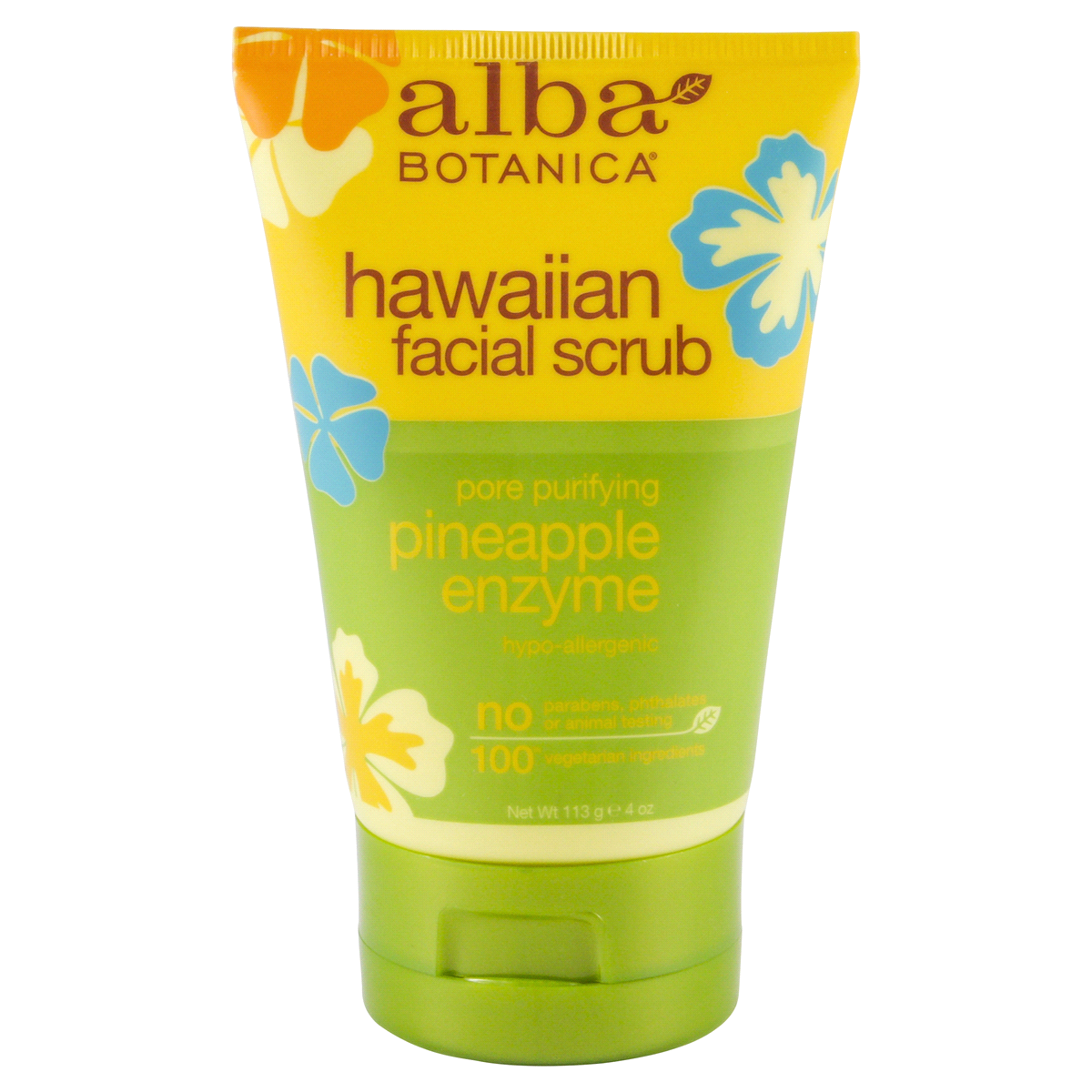 slide 1 of 2, Alba Botanica Hawaiian Facial Scrub Pore Purifying Pineapple Enzyme, 4 oz