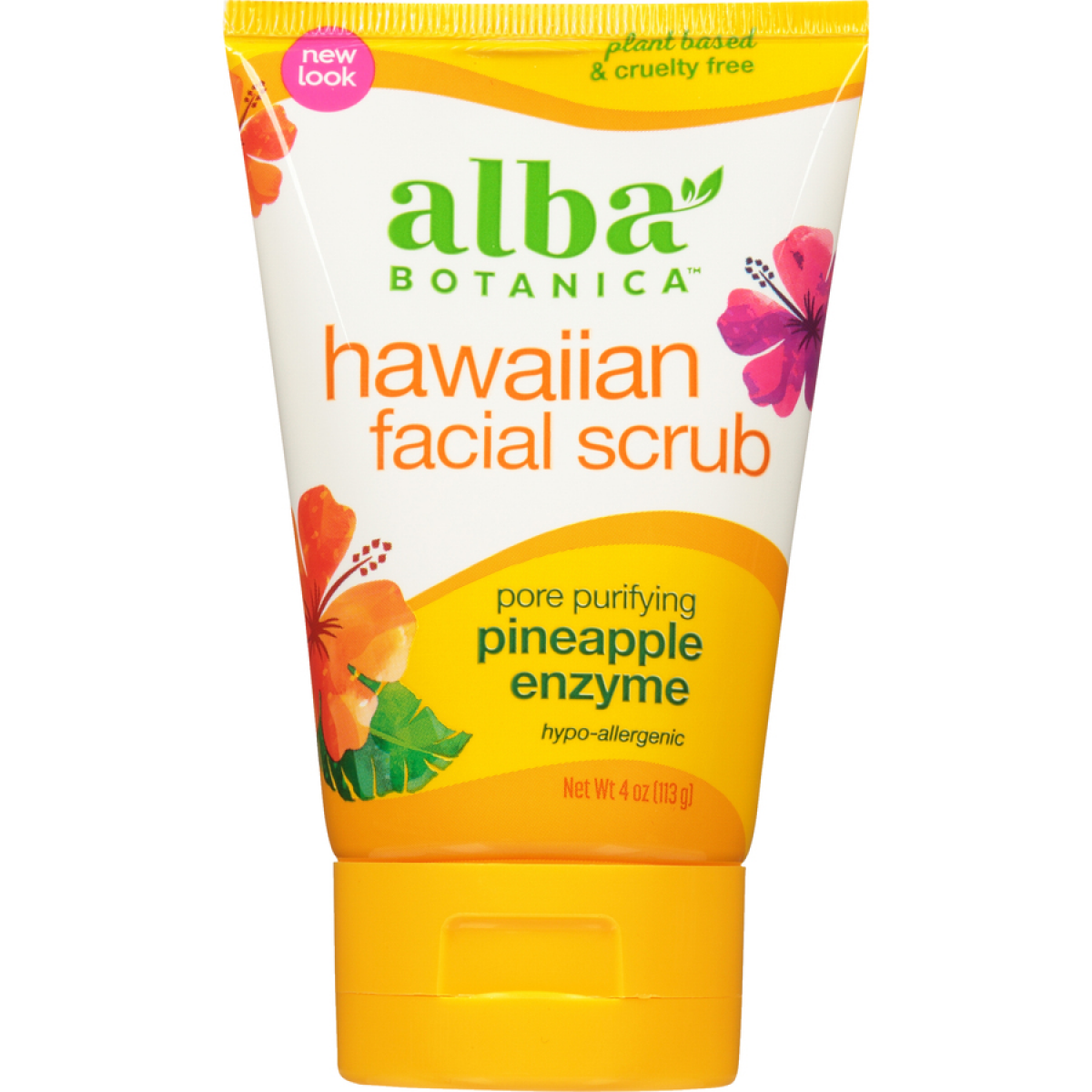 slide 1 of 10, Alba Botanica Pore Purifying Pineapple Enzyme Hawaiian Facial Scrub, 4 oz