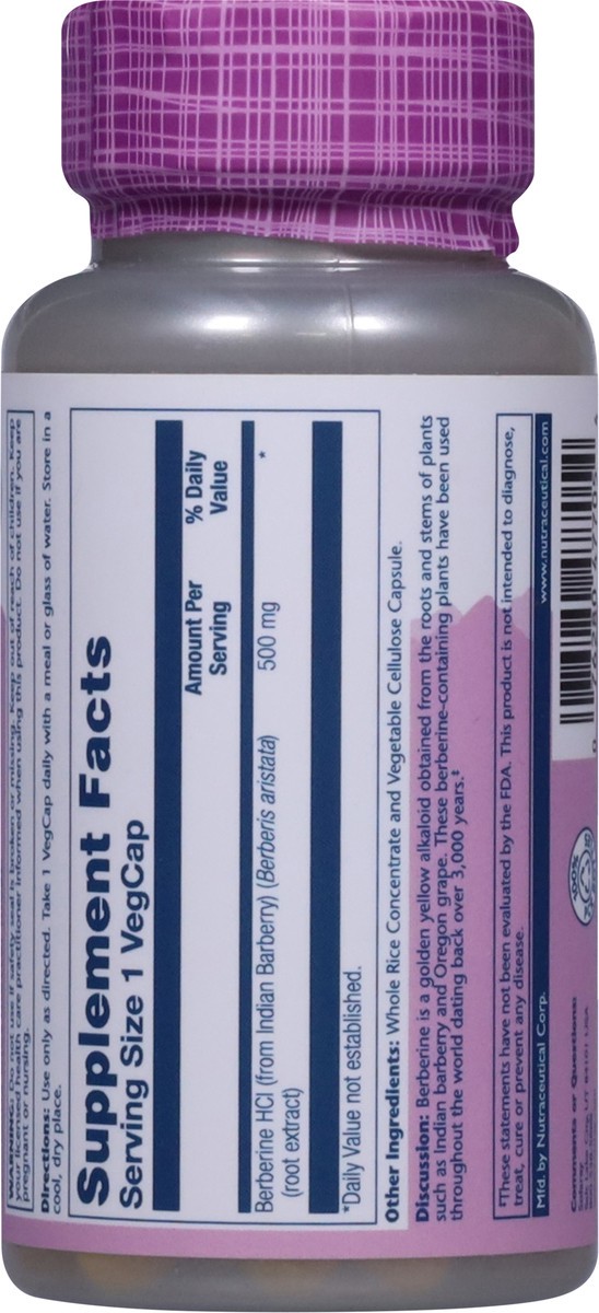 slide 13 of 13, Solaray 500 mg Berberine from Indian Berberine 60 Vegcaps, 1 ct