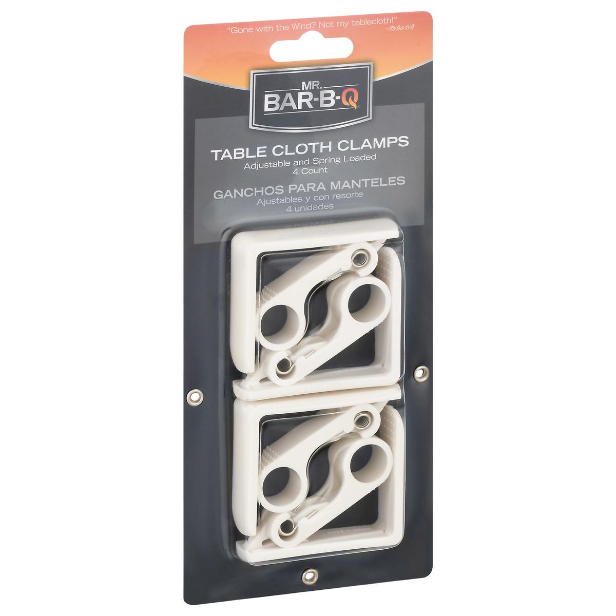 slide 4 of 9, Mr. Bar-B-Q Table Clamps Adjustable Spring Loaded, 1 ct