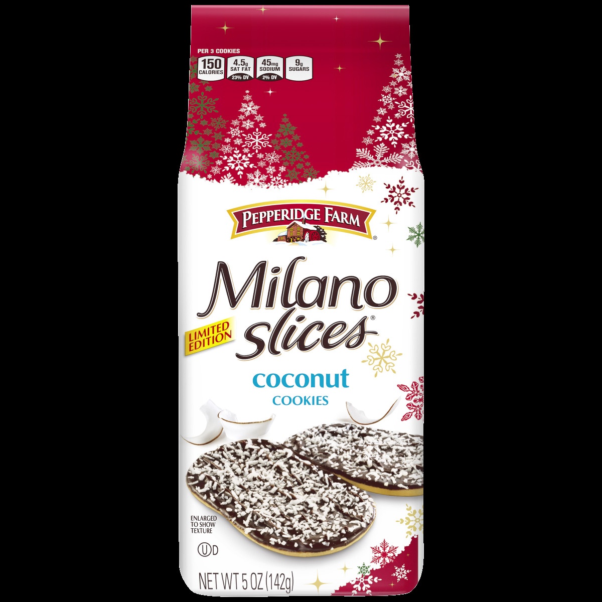 slide 1 of 1, Pepperidge Farm Milano Slices Coconut Cookies, 5 oz