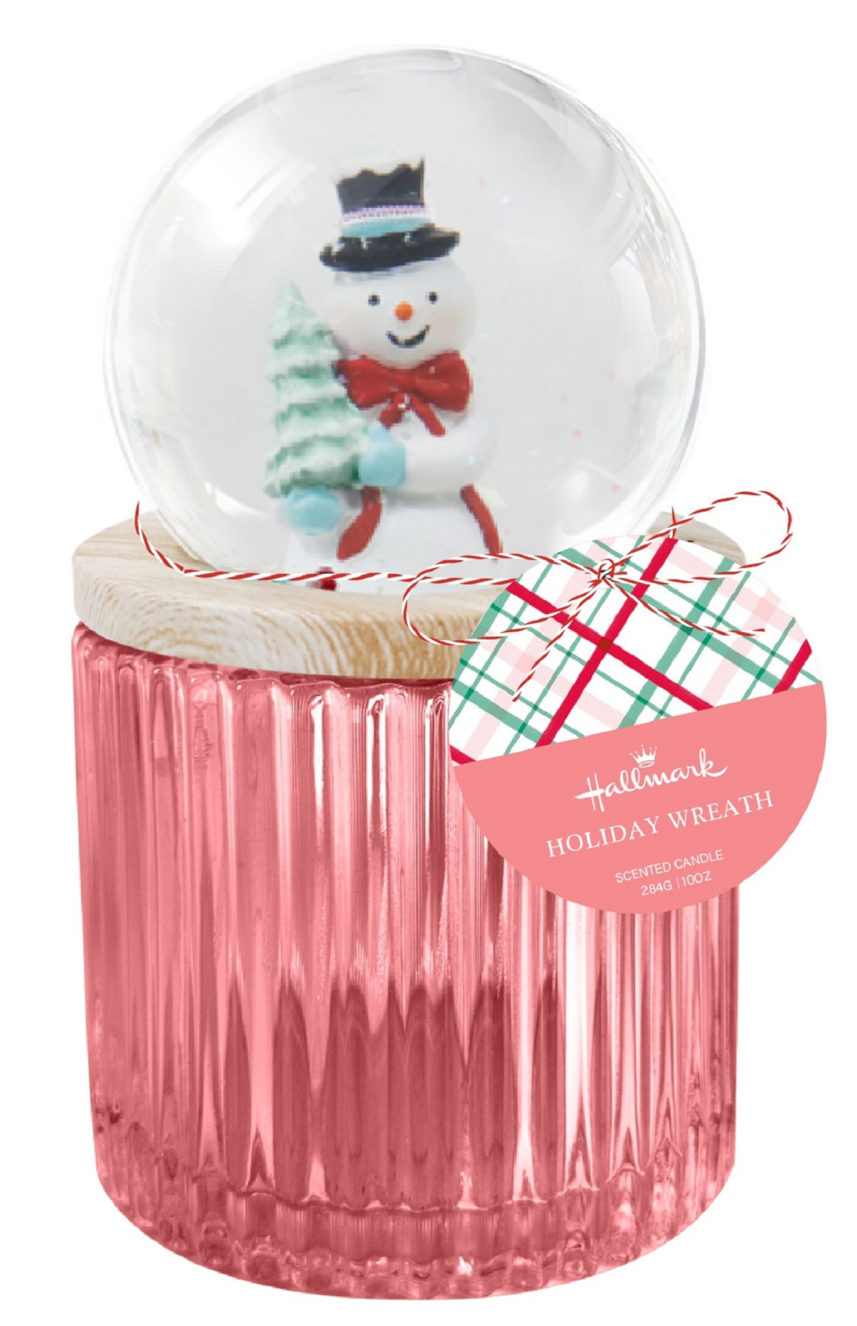 slide 1 of 1, Cute Snowman Snow Globe Textured Glass 10oz Scented Candle, 10 oz