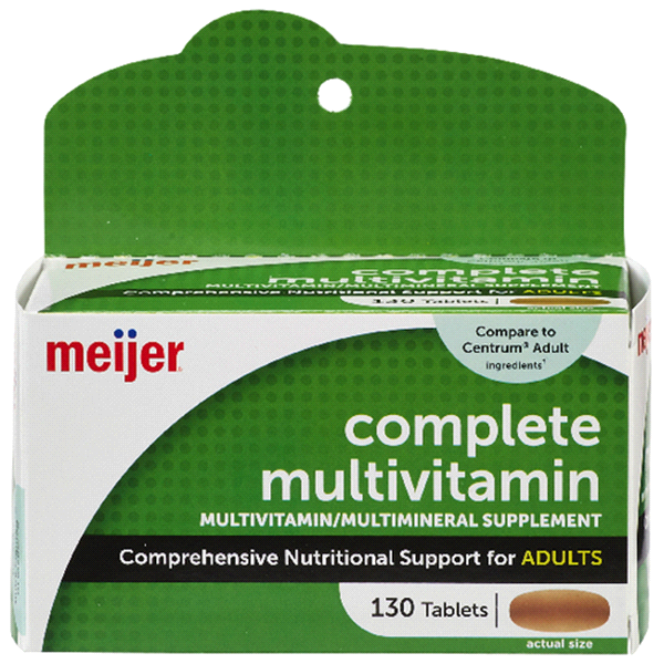 slide 1 of 1, Meijer Multivitamin Complete, 130 ct
