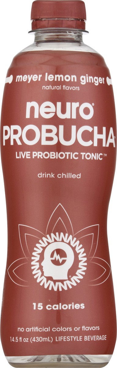 slide 5 of 6, Neuro Probucha Meyer Lemon Ginger Lifestyle Beverage, 14 oz