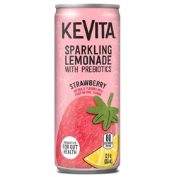 KeVita USDA Organic Probiotic Strawberry Lemonade Fruit Juice, 12 Fl Oz, Can